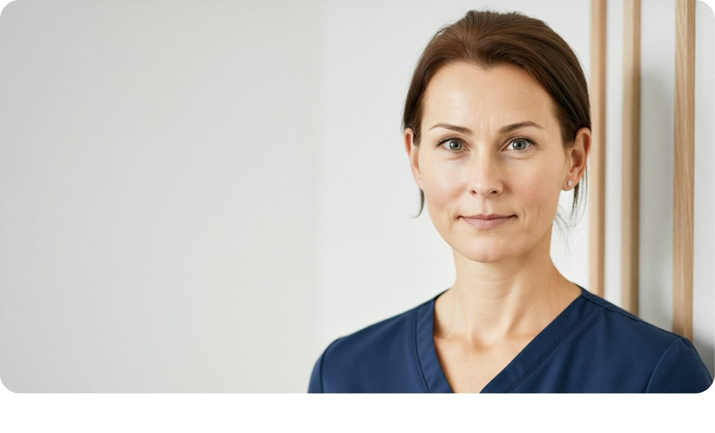 Medical professional representing healthcare data and AI solutions.