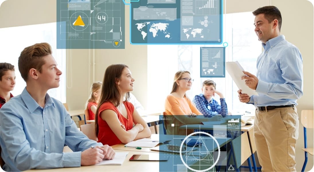 AI and unified data services optimizing higher education operations.