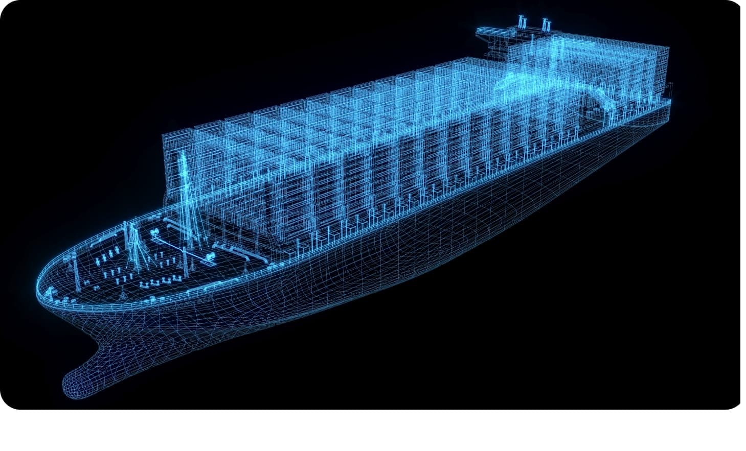 3D digital twin model for offshore asset management technology.